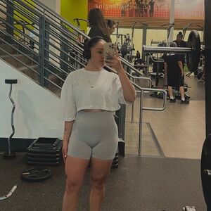 Oner Active Light Gray Women's Athletic Shorts